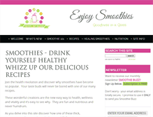 Tablet Screenshot of enjoysmoothies.com